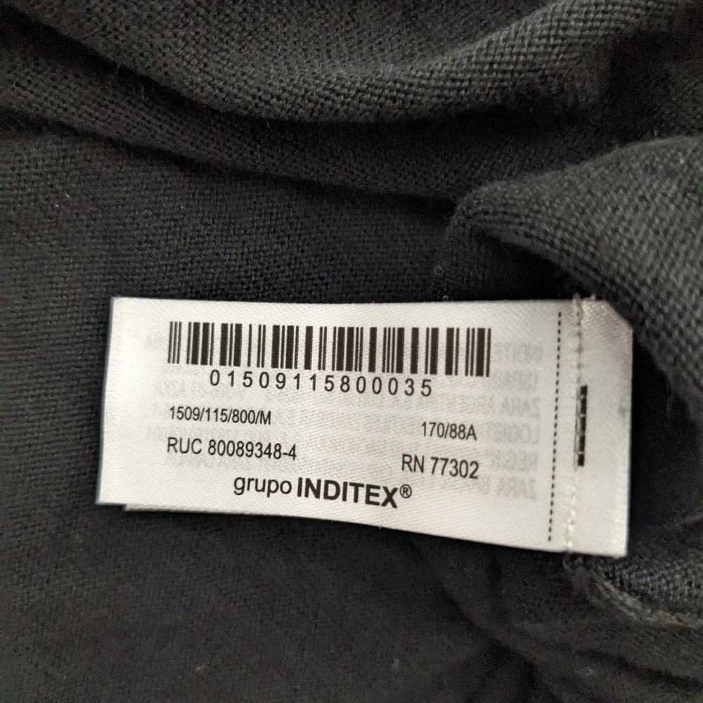 Zara fine knit sweater Black Medium - Picture 7 of 9